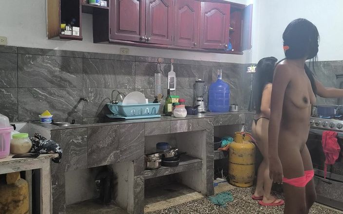NEGRITA SEXY: We Are Cooking Lunch and Then We Start Undressing in...