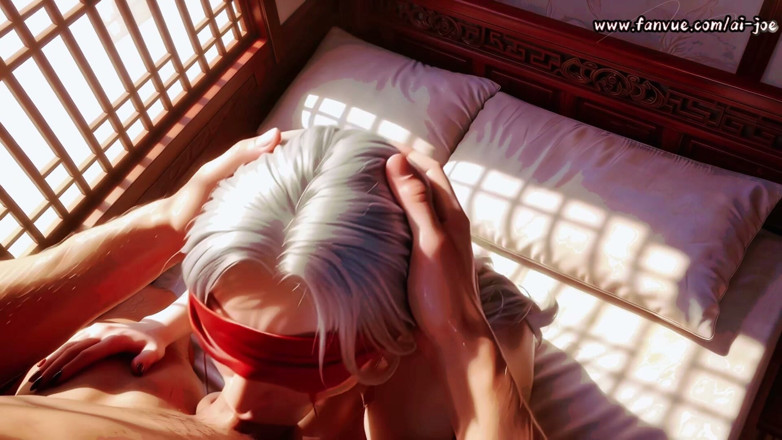 AI-JOE: White-haired Blindfolded Beauty, Plump Breastjob That I Can’t Get Enough...