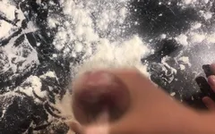 Cooking Dick for Dinner. Part 1-3. Jerking off and Breading a Penis in Flour.