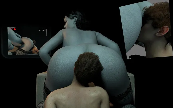 Wraith ward: Lady Dimitrescu Gets Her Manthing to Eat Her Pussy