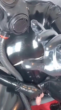 Black Latex and New Gas Mask