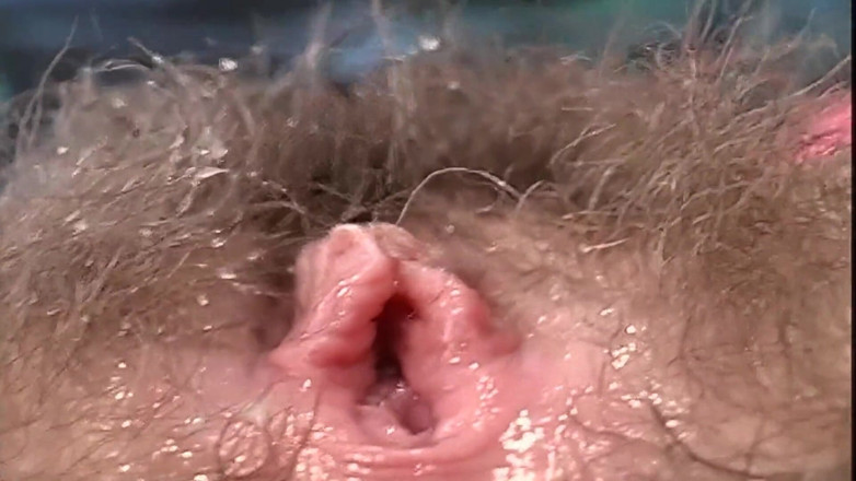 Horny Hairy Girls: Tesuda peluda linda pequena recebe porra em seu arrebatamento peludo