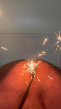 Płonąc gwiazdę w od odbytu