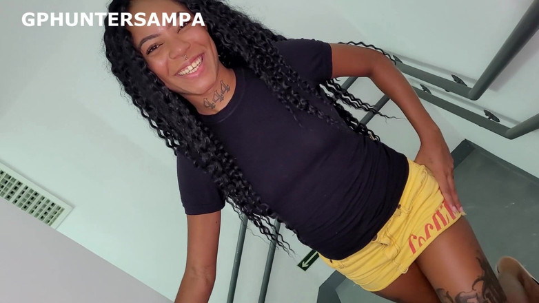 Gphuntersampa: Fucking a Hot Stranger on the Building's Stairs - Mikaelly - POV