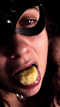 Piss Whore Gets Her Ration of Pissed Food and a Glass of Piss - Naughtymasochist