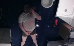 Piss cum and sniff in bathroom