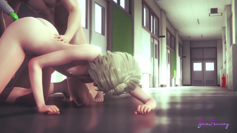 Yaoitube: Yaoi femboy otsuke - đút một con cu giả vào mông anh ấy...