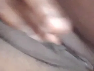 Super sexy ebony cuties: Rubbing My Shaved Black Pussy Cumming Hard Dirty Talk