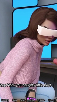 Mama vitregă îmi în timp ce poartă un head set VR - Robotul sexual # 26 Gameplay