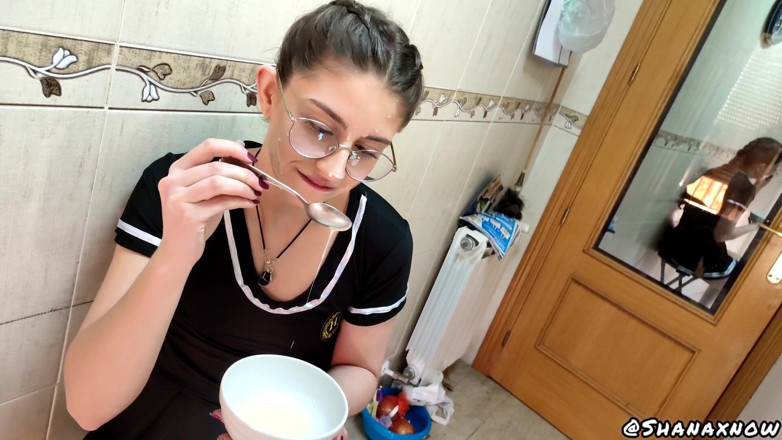 Shanaxnow: Invisible Man Disturbes Teen Student Uniform Blowjob Fuck