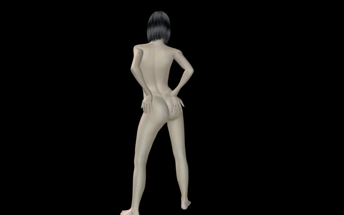 RenderLust: Porno animat 3D - fată foarte frumoasă care oferă diferite ipostaze sexy