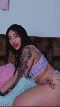 Tattooed Woman with a Delicious Ass