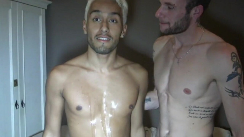 Raw French Bad boys: Curvă latino futută crud de băiatul maseur