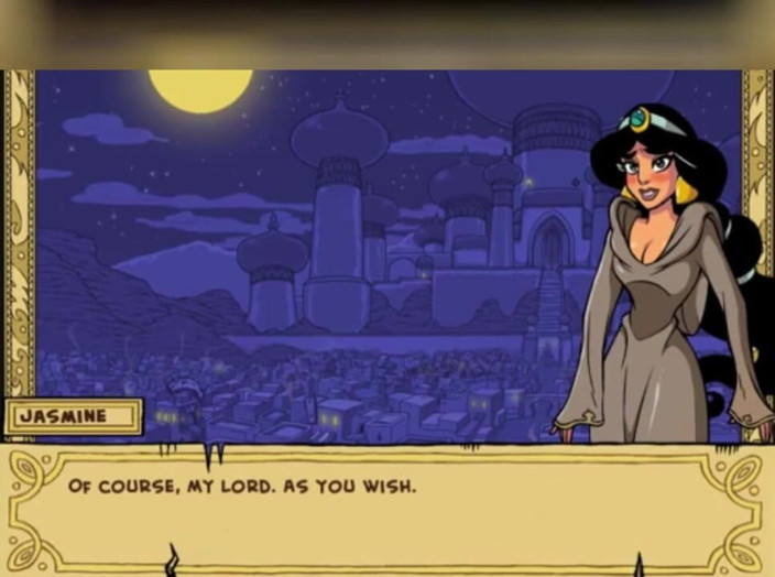 3DXXXTEEN2 Cartoon: Jasmine is taught to have no shame, 3D porn cartoon sex