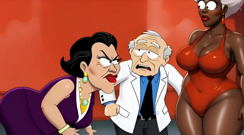 Octopussy Lovers Club: Cornuto Sposato Adora Un Grosso Culo Nero. Cartoni Animati