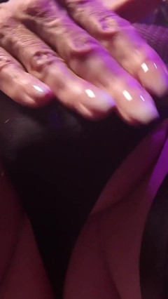Trans Cum Hard in Fishnet thumbnail