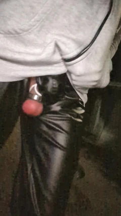 Man Walks Outside and Shows His Balls