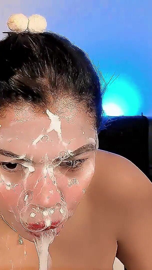 anabel693: Real Spit Fetish: Thick Bubbles and Drool Play on My...
