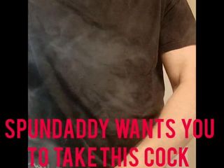 Best Bad Daddy: Spundaddy想要你拿走他的鸡巴，在上面吹云