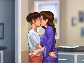 Dirty GamesXxX: 夏の武勇伝:継母は彼女の義理の息子に熱いキスEP169を教えています