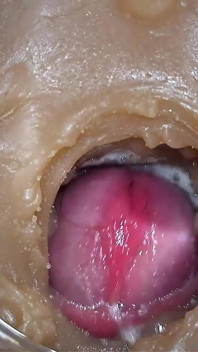 Cumfeti Tropfende Creampie Zusammenstellung - Endoskopische Ansicht