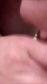 Filming the milf slut as she gives him a pump and he enjoys it