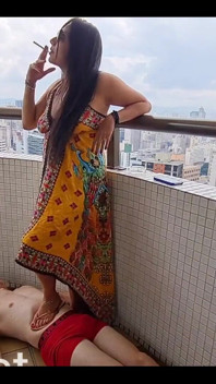 Goddess Kiffa Is Relaxing in a Hotel