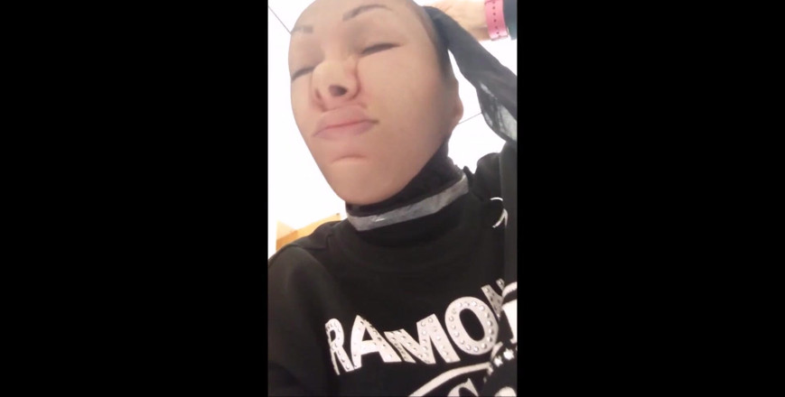 savannahamatoriale: With Stockings on My Face I Have a Very Pig...