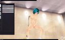 H3DC: 3D-hentai kleine stiefschweste masturbation im badezimmer