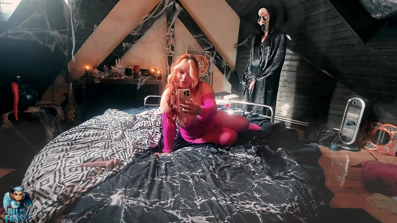 Billy Frost: Ghostface Knullade Streamer Girl - Överraskning Creampie