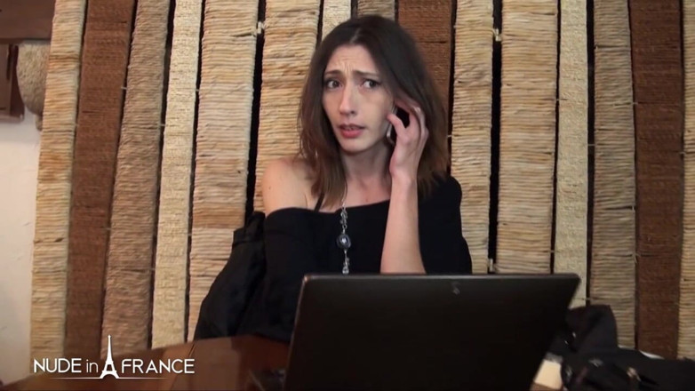 Nude in France: Sexy small titted 30 yo brunette slut gets her ass pounded...