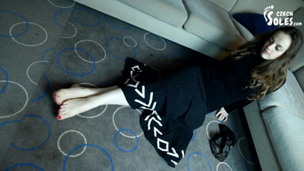 Czech Soles - foot fetish content: Amazing bare feet of a naughty young girl!