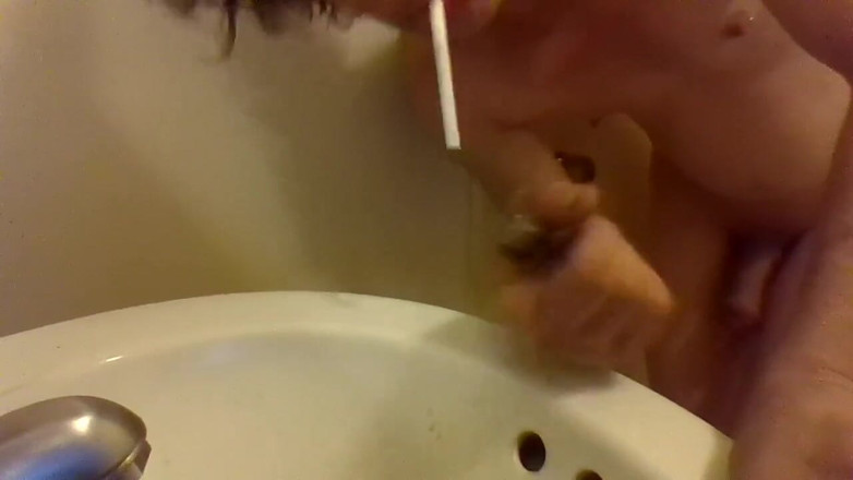 LilTaste: Peeing Draped Over a Sink
