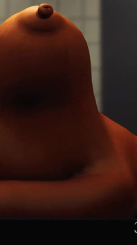 Negra gostosa com muitos peitos em restrições está pronta para sexo anal intenso