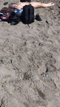 Beach Topless Sunbathing