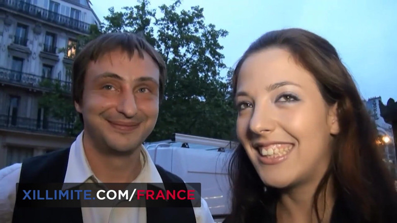 Made In France: Gang bang z młodą brunetką Daphnée