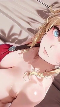 A Golden Blonde's Private Morning. From the Grand Bath to the Bedroom, She Kneels and Teases with a Lazy Gaze