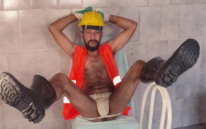 Stink HairyMale: Self Massage, Foot, Hairy Body