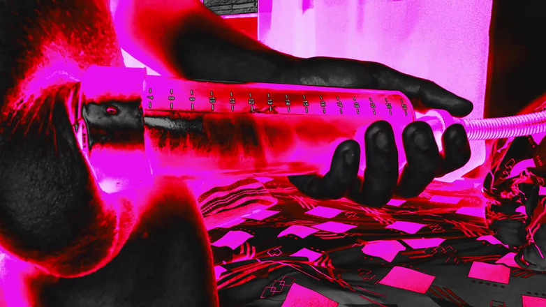 Greedy truck: I Put an Infrared Camera to Capture My Cock Growing