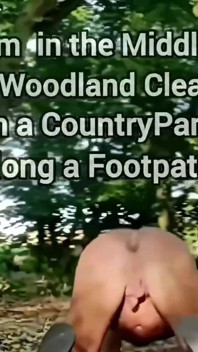 Ass on Full View in a Forest