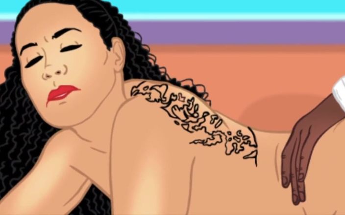 Back Alley Toonz: Tatuada rabuda latina recebe seu rabo fodido por bbc cartoon...