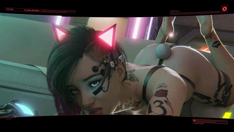 LewdArcade: Cyberpunk 2077 Judy seksscène - piramidelied seksscène porno spel