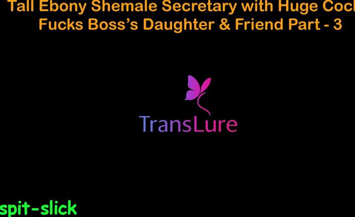 TransLure: English Audio Sex Story - Tall Ebony Shemale Secretary with Huge...