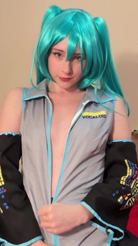 Miku Vocaloid - Pixie Tease - Coquete De Vestuario a Consolador Caliente Y Montada Anal