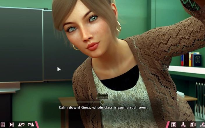 Miss Kitty 2K: Double homework ep4 - Pt.27 - Můj učitel má orgasmus na kameru!