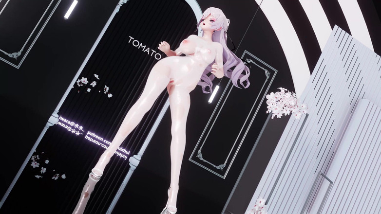 MikuMotion: [mmd] Tomboy Broken One-Piece White Silk Fishnet Binding