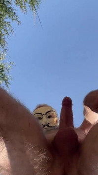 Outdoor Masturbation in the Forest, Bottom Detail View