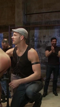 Drake Jaden Swallows Girth Brooks' Giant Cock at the Armory Party.