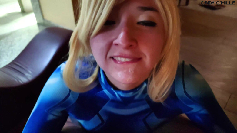 Candy Camille: Samus lagi asik nyepong kontolmu