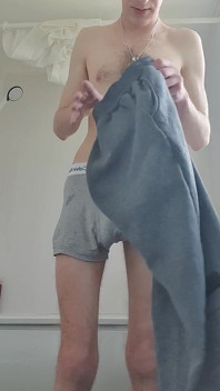 Teen Getting Out of Bath All Wet